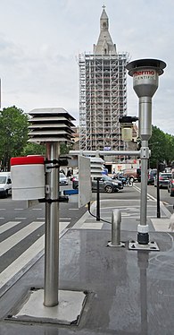 Air quality monitoring in Paris, France