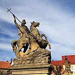 Statue équestre de saint Georges, Miletín