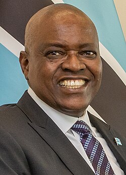 Mokgweetsi Masisi vuonna 2023.