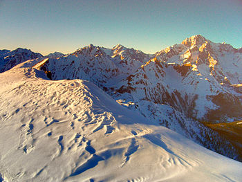 Monte Bianco da becca Pougnenta (2827 m , Colle San Carlo - Morgex - AO)