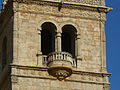 Español: Detalle de la torre plateresca de la iglesia de Nuestra Señora de la Asunción (Morón de Almazán, Soria).