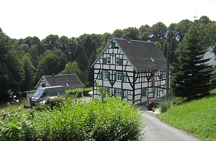 Mummenscheid farmyard in the borough of Wald
