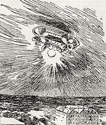 Mystery airship illustrated in the San Francisco Call, November 22, 1896 Mystery airship SFCall Nov 22 1896.jpg