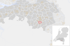 Locatie van de gemeente Waalre (gemeentegrenzen CBS 2016)