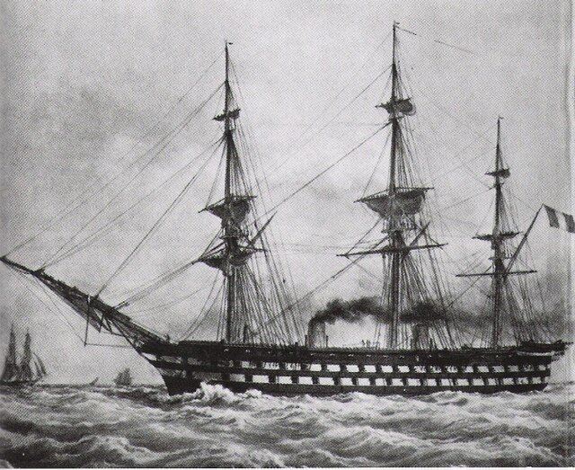 Napoléon (1850), the first steam battleship