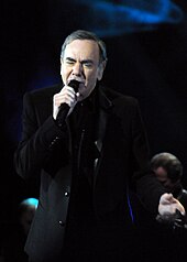 Diamond performing at The Roundhouse, London on October 30, 2010. Neil Diamond- in 2010.jpg