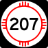 Мемлекеттік жол 207 маркері