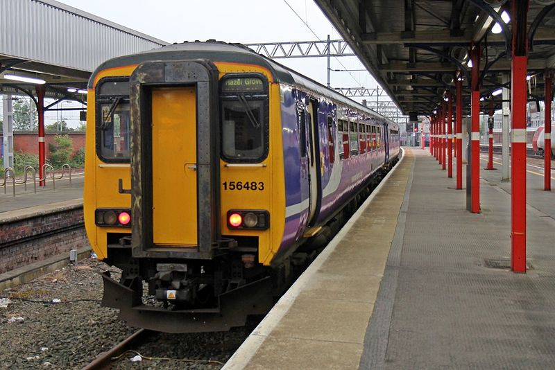 File:Northern Rail Class 156, 156483, platform 3a, Stockport railway station (geograph 4525133).jpg