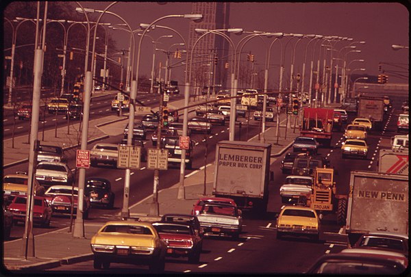 At 59th Street, looking toward the East River and Manhattan, 1973