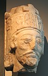 Early 12th century marble bust of Eystein I of Norway Oeystein.jpg