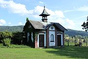 Čeština: Kaplička na hřbitově v Oldřichově v Hájích.