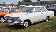 Opel Rekord A 2605cc 1964 sau 1965 la Schaffen-Diest 2013.JPG