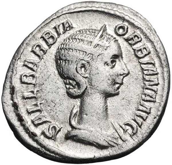 Denarius of Orbiana.