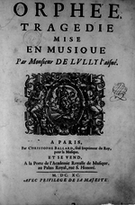 Thumbnail for Orphée (Louis Lully)