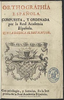 Orthographía española - Wikipedia, la enciclopedia libre