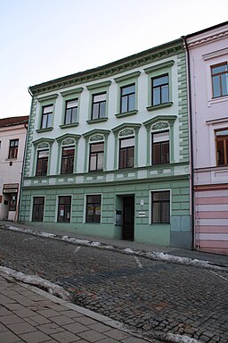 Overview of city library in Třebíč, Třebíč District