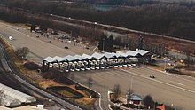 Péage d'Albertville à la fin de l'autoroute A430