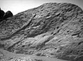 This image of the rock "Half Dome" was taken by the Sojourner rover's right front camera on Sol 71 (September 14). Pits, linear textures, and pronounced topography on the rock are clearly visible. This image and PIA01566(left eye) make up a stereo pair. Mars Pathfinder is the second in NASA's Discovery program of low-cost spacecraft with highly focused science goals. The Jet Propulsion Laboratory, Pasadena, CA, developed and manages the Mars Pathfinder mission for NASA's Office of Space Science, Washington, D.C. JPL is an operating division of the California Institute of Technology (Caltech).