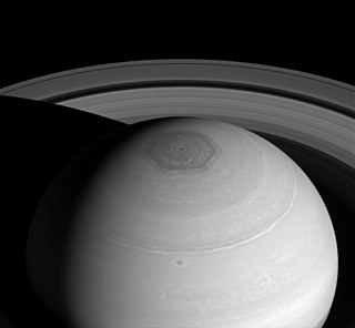 Saturns hexagon persisting hexagonal cloud pattern around the north pole of Saturn