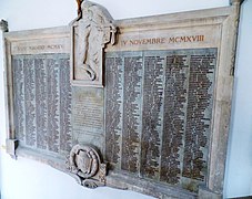 Lapide commemorativa dei caduti anconitani durante la Prima guerra mondiale, posto sullo scalone d'onore.