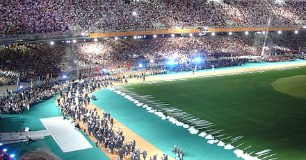 Paralympics Opening Ceremony in Athens at the 2004 Summer Paralympics.
