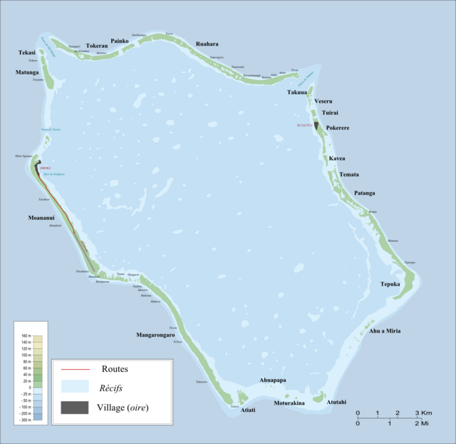 Karte des Atolls