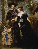 Rubens with Helena Fourment and their Son Peter Paul, 1639, Metropolitan Museum of Art