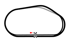 The layout of Phoenix International Raceway, the venue where the race was held. Phoenix-international-raceway-2011-new.svg