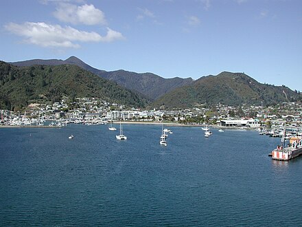 Picton harbour and town