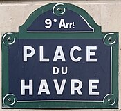 Plaque Place Havre - Paris IX (FR75) - 2021-06-28 - 1.jpg
