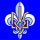 Plast National Scout Organization (blue background).svg