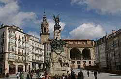 Monument to the Battle of Vitoria, part of Spanish Independence War against the French rule.