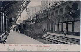 El baixador de Passeig de Gràcia entre el 1902 i el 1954.