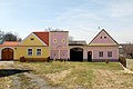 Sample of folk baroque architecture in Ponědrážka village