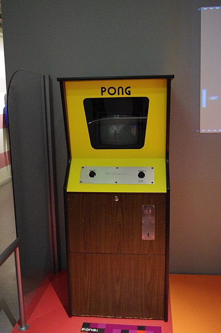 Màquina recreativa del Pong (1972).
