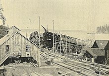 Hall Brothers' Shipyard, Port Blakely, circa 1900 Port Blakeley - Hall Brothers' Shipyard - 1900.jpg