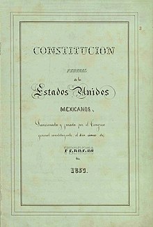 Description de l'image Portada interior Constitucion 1857.jpg.