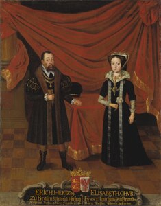 Portraits de Duke Erik I de Brunswick-Calenberg et la duchesse Elisabet, princesse de Brandebourg - Nationalmuseum - 15276.tif