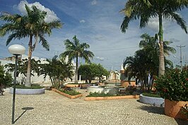 Het plein praça Felipe Neri in Triunfo Potiguar