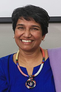 Pregs Govender a feminist human rights activist, author, former African National Congress (ANC) Member.