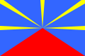Réunionská vlajka (neoficiální) Poměr stran: 2:3
