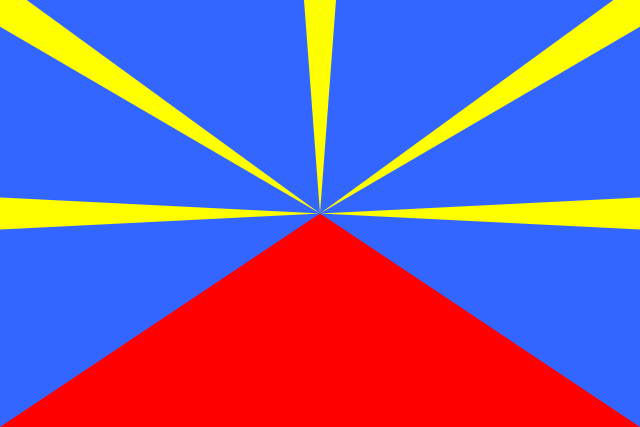Description de l'image Proposed flag of Réunion (VAR).svg.