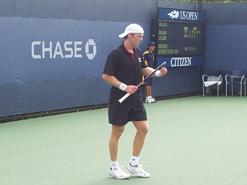 Schüttler op de US Open 2007