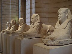 Sphinxes of the avenue, now at the Louvre