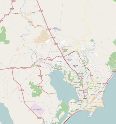 Mapa de localização/Região Metropolitana de Maceió