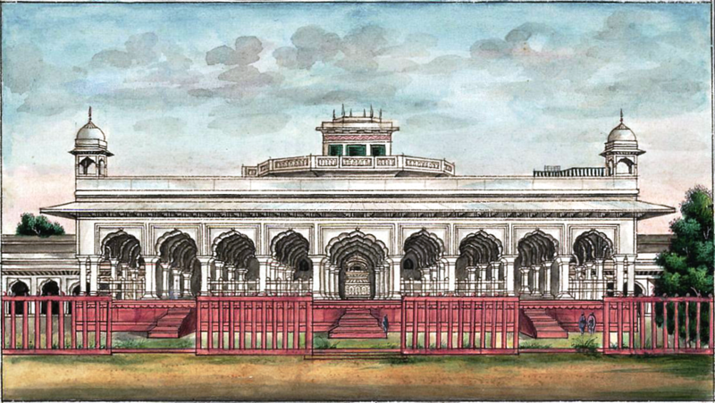 File:Reminiscences of Imperial Delhi The Diwan-i ‘Am from the west.png