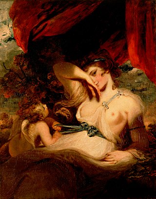 <i>Cupid Untying the Zone of Venus</i> 1784 painting by Sir Joshua Reynolds