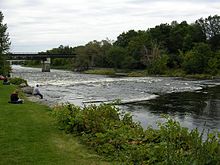 The Rideau River, opposite Carleton University. Rideauriver.jpg