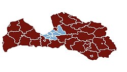 Riga Planning Region in blue