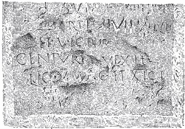 Roman Inscription found near Battir mentioning the 5th and 11th Roman Legions